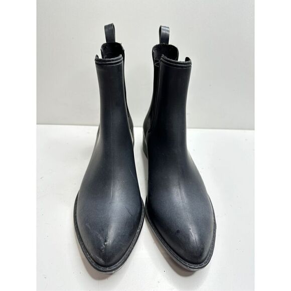 Jeffrey Campbell Boots Women 6 Havana Matte Black Waterproof Pointed Toe Booties - Picture 6 of 9